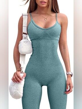OQQ One Piece Straps Tummy Control Jumpsuit